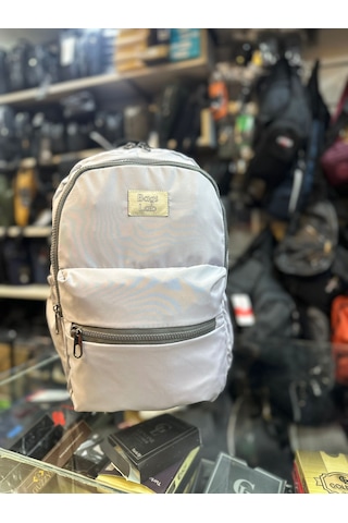Bagslab Gri Su Geçirmez Kumaş Sırt Çantası 1067 Gri