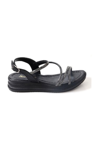 Papuçcity Sprs 02824 Kadın Günlük Taşlı Sandalet 001