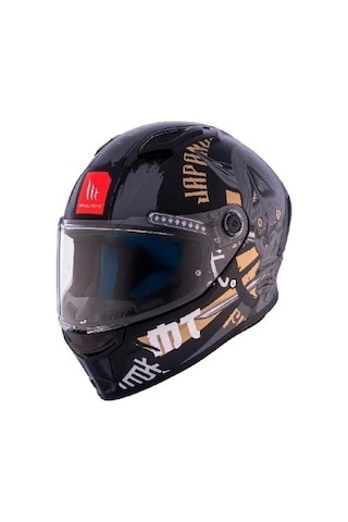 Mt Helmets Stınger 2 Krt B9 Motosiklet Kaskı Mat Siyah