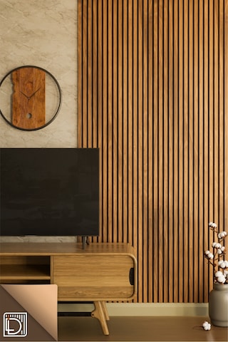 Ahşap Akustik Duvar Paneli Safir Meşe 60x240cm