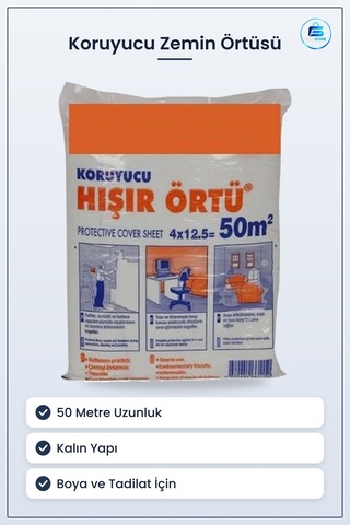 Kalın 50 Metre Koruyucu Zemin Örtüsü Ambalaj Malzemesi Boya Tadil