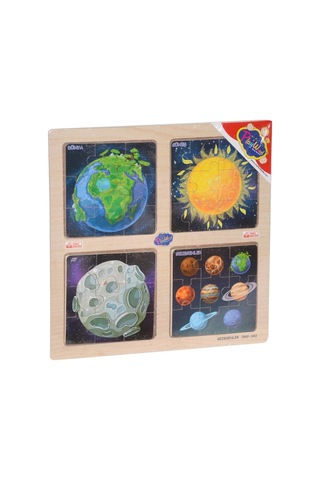 Northcity Ony-343/344/345/346 Ahşap Eğitici 4'lü Puzzle -onyıl Bx Standart