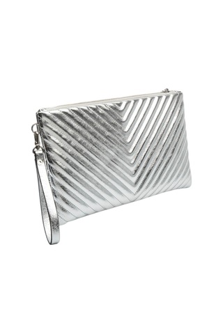 Silver Polo Crash Gümüş Kapitone V Kadın Portföy Ve Clutch El Çantası Sp1034