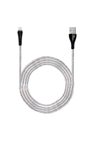 Ttaf T-CHR-04-1 USB-A To Lightning 2.4 A Işıklı Şarj Data Aktarım Kablosu