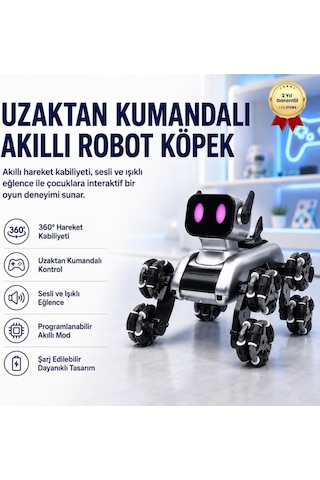 Uzaktan Kumandalı Akıllı, Eğitici Robot Köpek -1627