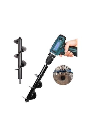 Zhltools Matkap Ucu Burgu Aparatı Toprak Delici Gübre Tohum Karıştırıcı Matkap Ucu