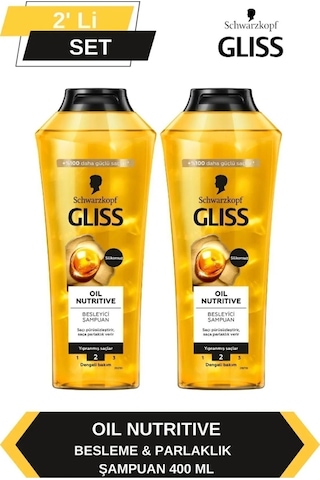 Gliss Oil Nutritive Şampuan 2 x 400 ML