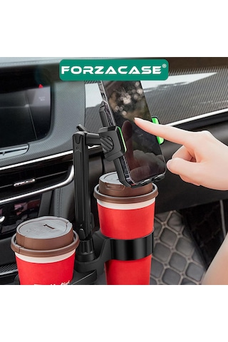 Forzacase Araç İçi Bardaklıktan Telefon Ve Bardak Tutucu Fc1087