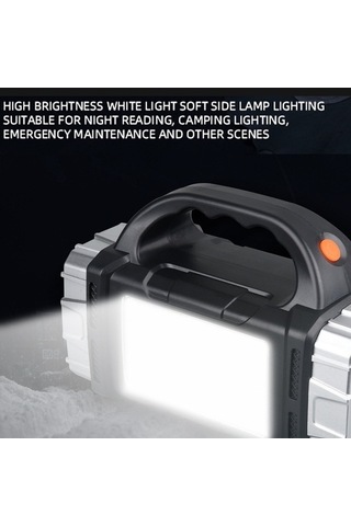 Ulzyvf Yürüyüş Feneri: Yüksek Lumen Led Kamp Işığı, Güneş Enerjili, Dış Desteği, Çok Çalışma Modu Altın