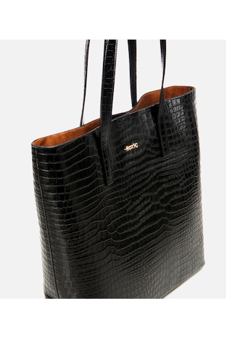 Hotiç Kadın Deri Siyah Çıkarılabilir Portföy Çantalı Tote Çanta 03cah310670a100 Siyah