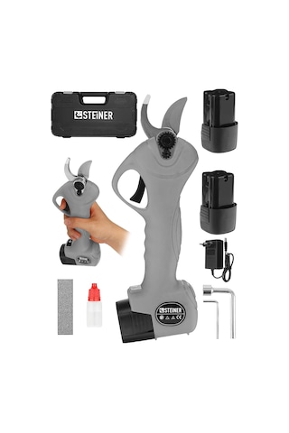 Steiner Alman 128 Vf 10 Ah Kömürsüz Motor Akülü Bağ Makası Dal Bu