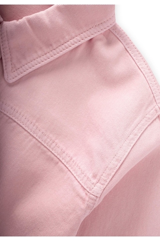 Cigit Tek Cepli Gabardin Gömlek 2-7 Yaş Pembe Pembe