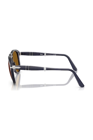 Persol Po 0714 121733 54 Erkek Pilot Mavi Katlanabilir Kemik Güneş Gözlüğü Mavi