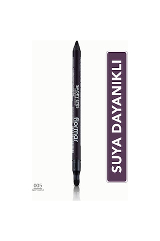 Flormar Göz Kalemi - Smoky Eyes Waterproof Eyeliner 005 Deep Purple 47000012-005