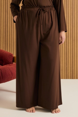 Aker Rayon Pijama Altı Kahverengi Kahverengi