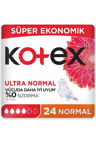 24'lü Ultra İnce Normal Hijyenik Ped, Yüksek Koruma Ve Anti Alerjik