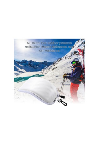 Erkek Ve Kadınlar İçin Kanca İle Ark Şeklinde Su Geçirmez Kar Gözlük Kılıfı - Kayak Ve Snowboard İçin İdeal Black