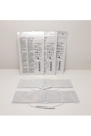 Tens Elektrod Pedi 5x10 Cm Kablolu 4lü Paket 3 Adet