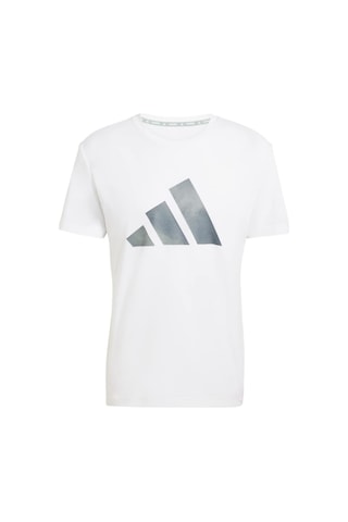 Adidas Erkek Logolu Koşu Ve Antreman Tişörtü Run Ess Bl T M Ke3547 White