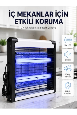 Mey İthalat 30 M² Etki Alanlı Mavi Işıklı Sinek Öldürücü Cihaz