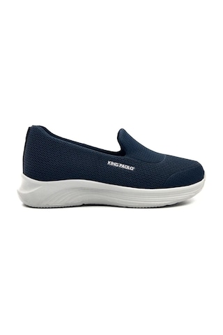 King Paolo H5182 Kadın Memory Foam Comfort Bağcıksız Tekstil Spor Ayakkabı Lacivert