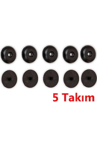 Siyah Emniyet Kemeri Klipsi 5 Takim Dügmesi Stop Dügme Toka Kemer 534463694