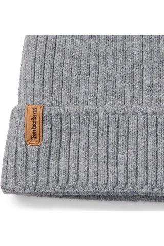 Timberland Rib Knit Beanie Erkek Bere Tb0a66520521 Gri 61643076