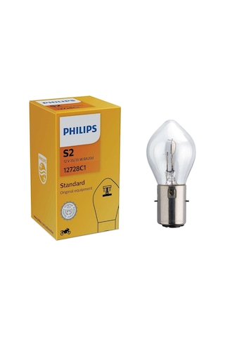 PHILIPS S2 35-35W MOTOSİKLET FAR AMPUL12728 C1
