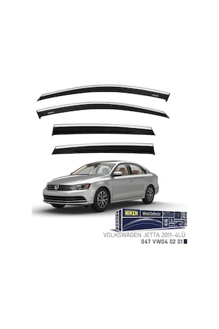 Volkswagen Jetta Niken Kromlu Cam Rüzgarlığı 4lü Set 2011 ve Üstü