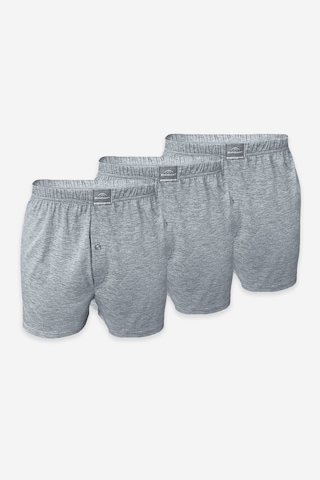 Malabadi Erkek Gri 3'lü Premium Collection Geniş Kalıp Modal Büyük Beden Boxer 3m254