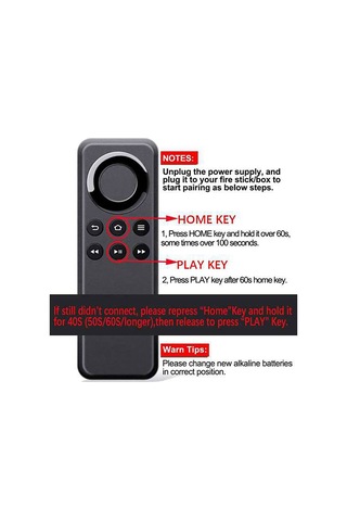 Crackedice Amazon Fire Tv Stick İçin 3 Adet Cv98lm Yedek Uzaktan Kumanda
