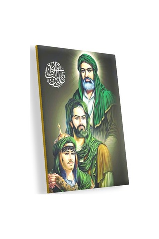 Cakasepetim Hz.ali İmam Hüsain Ve Oğlu Aliakber Görseli Ahşap Mdf Tablo
