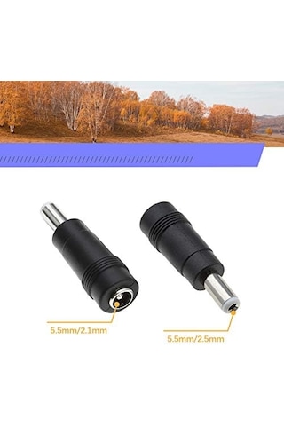 Navidata 2 Adet 5.5x2.1mm Dişi-5.5x2.5mm Erkek Dc Jack Çevirici