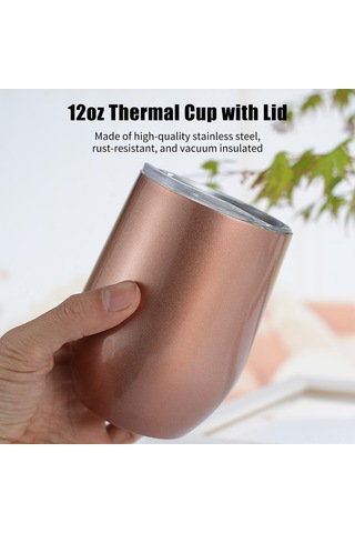 Ruicoo Paslanmaz Çelik Termos Kupa - 12oz Sıcak/soğuk Koruma, Seyahat Ve Ofis İçin 112 Karakter Çok Renkli