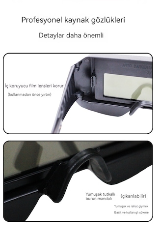 Otomatik Kararan Kaynak Camları-hd Mavi +10 Koruyucu Film