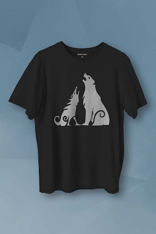 Bear And Wolf God Of War Ragnarök Kısa Kollu Baskılı Erkek T-shirt Unisex Tişört 001