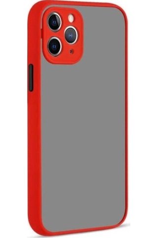 Apple Uyumlu iPhone 12 Pro Max Kılıf Zore Hux Kapak Kırmızı