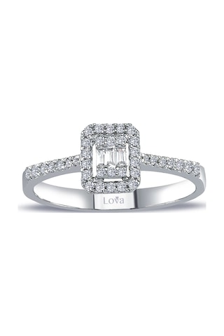 Lova 0,25 Karat Baget Pırlanta Yüzük - 1030249