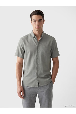 Lcwaıkıkı Classic Yeşil Regular Fit Erkek Gömlek