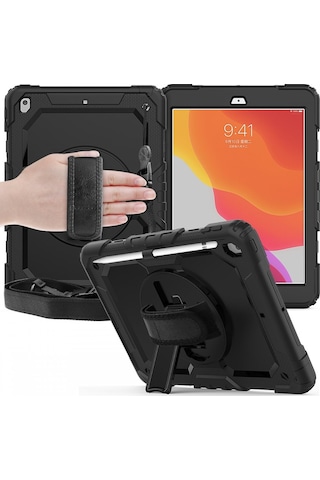 Apple Uyumlu iPad 9. 8. 7. Nesil 10.2" Kılıf Defender Askılı Pars Case Fuji 2019 2020 2021 2022
