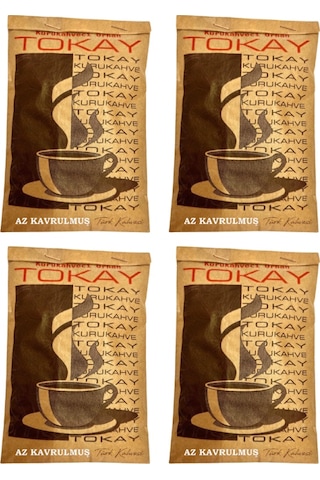 Tokay Kurukahve Geleneksel Az Kavrulmuş Türk Kahvesi Hafif İçim Bol Köpüklü 4 x 100 G