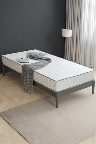 Aksviva Cloud Tek Kişilik Yaylı Yatak BEYAZ