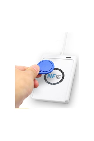 Acr122u 13.56mhz Rfid Okuyucu Yazıcı Usb Kopyalayıcı Nfc Manyetik Kart Anahtarlık Etiket Okuyucu