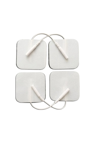 Fizyopol 5 x 5 CM Kablolu Kare Tens Pedi 4'lü Fizyopol 5 x 5 CM Kablolu Kare Tens Pedi 4'lü