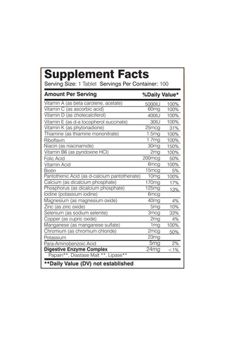 Dexter Jackson Multivitamin 100 Tablet