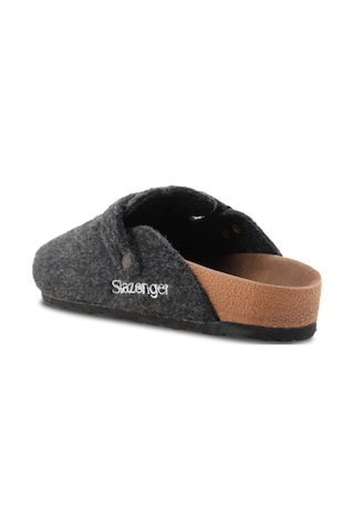 Slazenger Leo Keçe Erkek Ev Terliği Koyu Gri Sa22Se020-230