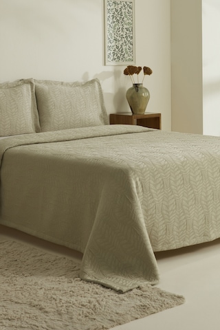Karaca Home Serenity Çift Kişilik Yatak Örtüsü Seti Adaçayı Adaçayı
