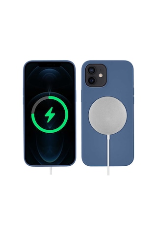 Apple Uyumlu iPhone 12 Kılıf Zore Silksafe Wireless Kılıf