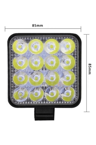 16 Led 5 Modlu Turuncu Beyaz Çalışma Lambası