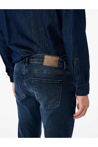 Koton Normal Bel Skinny Fit Jean Pantolon - Michael Jean İndigo Stone 6wam40051nd İndigo - Taş